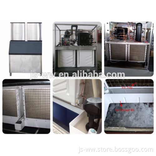 High output resonable price cube ice maker for commercial